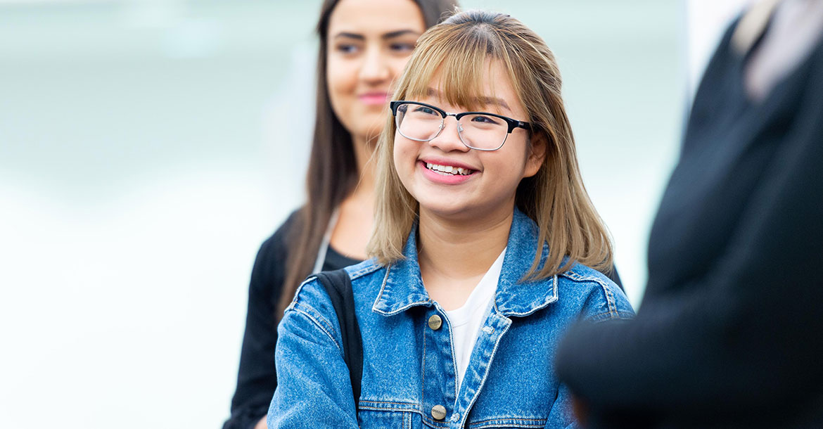 smiling student