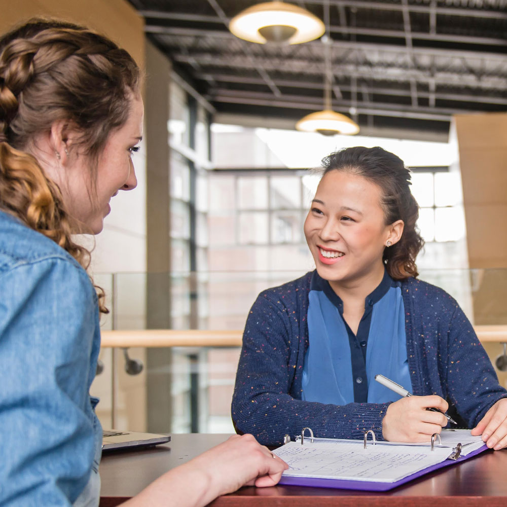 students in studying conversation 