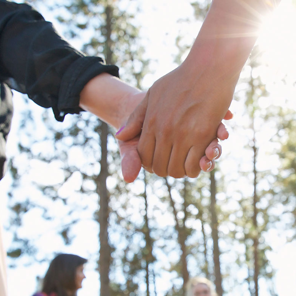 health, wellness, holding hands, student support