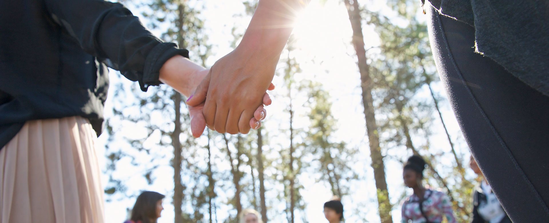 health, wellness, holding hands, student support