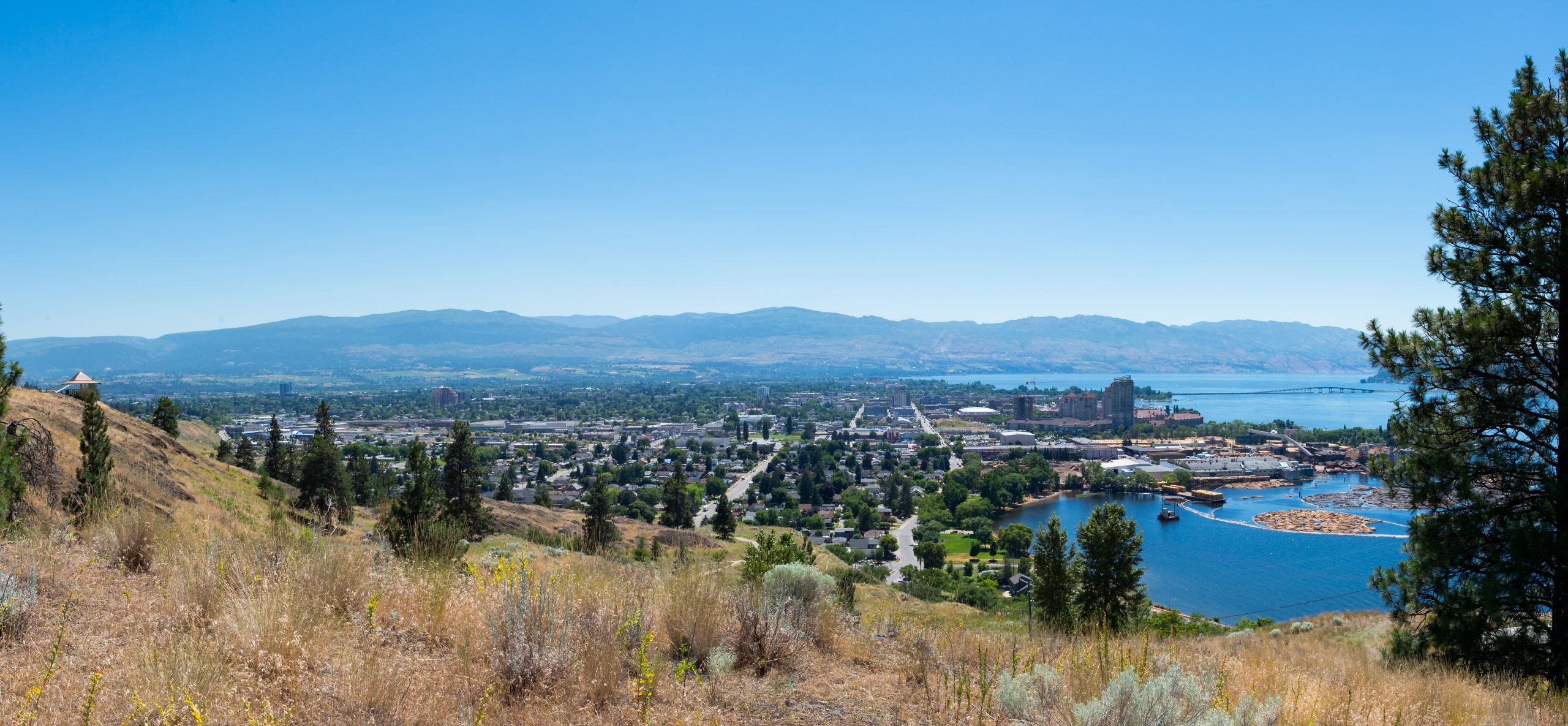 a landscape view of Kelowna