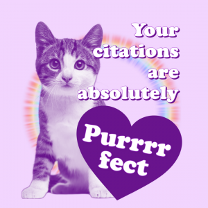 Your Citations are purrfect